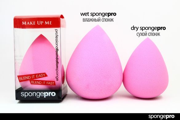 Профессиональный спонж для макияжа - Make Up Me SpongePro SP-1P Розовый