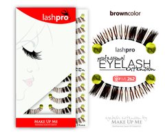 Профессиональный набор коричневых ресниц 10 пар - Make Up Me LashPro ML262